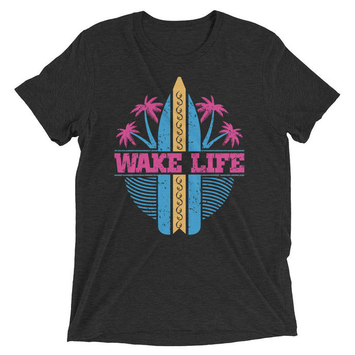 Wake Life Wake Surf Board Short Sleeve t-Shirt